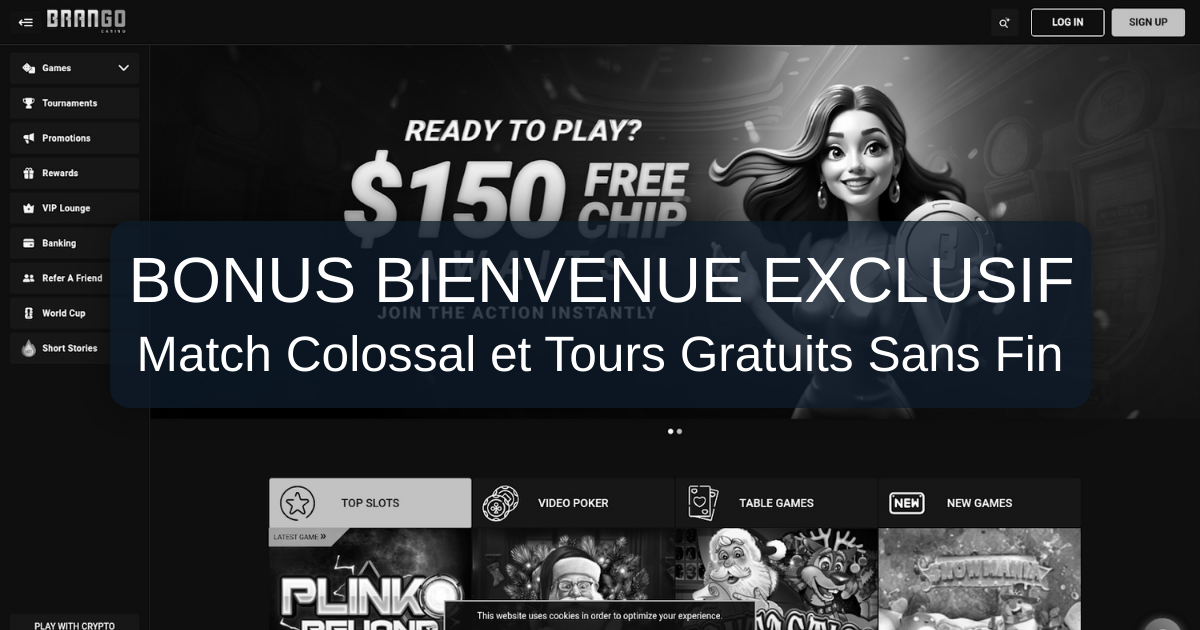 Brango Casino welcome bonus