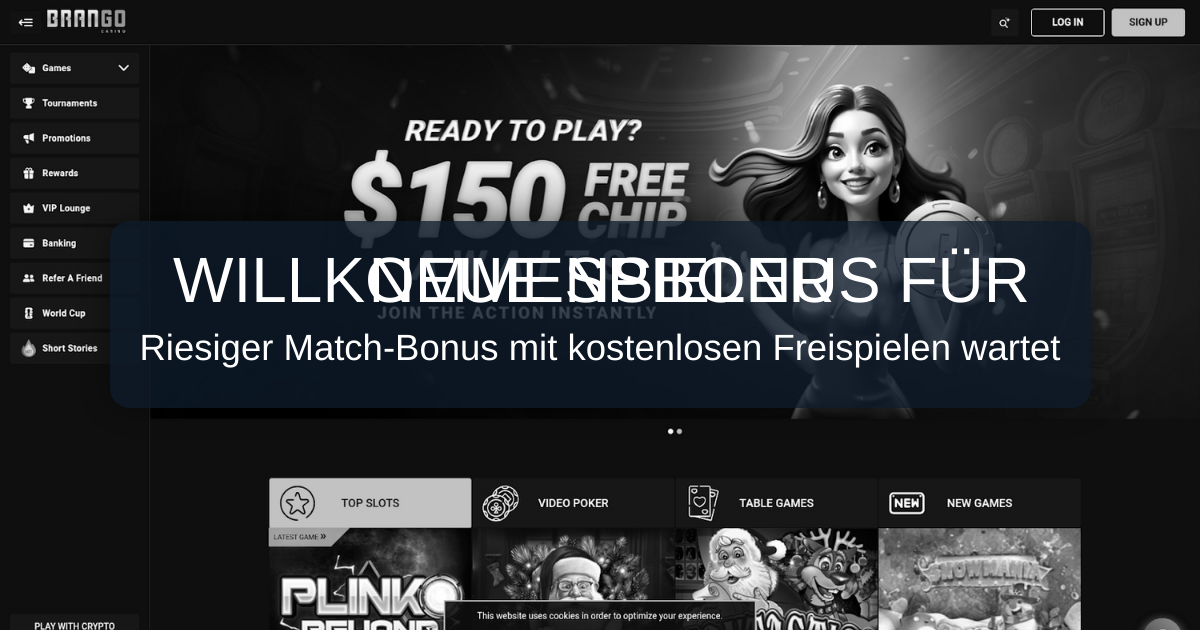 Brango Casino welcome bonus